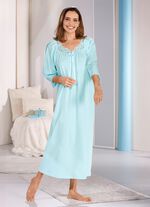 Ankell&aring;ng nattlinne med broderad spets 