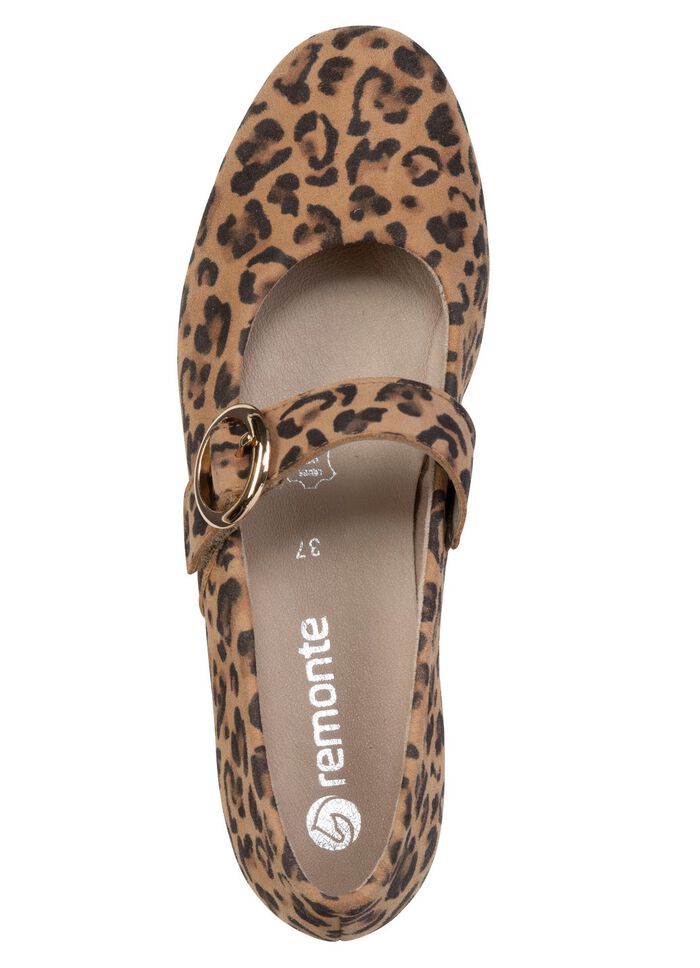 Remonte, trendiga Mary Jane-skor f&ouml;r kvinnor med uttagbar fotb&auml;dd 