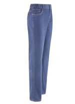 Jeans med resårinfällningar i 3 färger LJUS JEANS