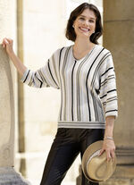 Tröja med subtila glänsande detaljer 