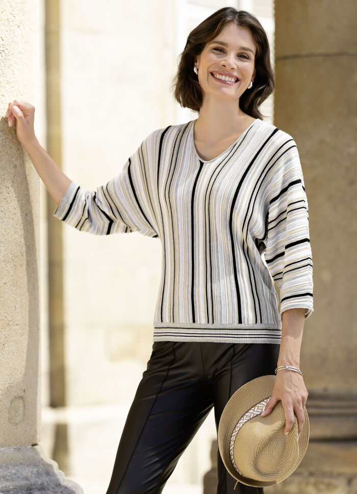 Tröja med subtila glänsande detaljer 