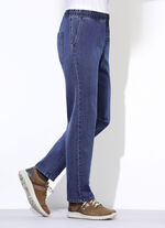 Dra-på-jeans i 3 färger JEANS BLÅ
