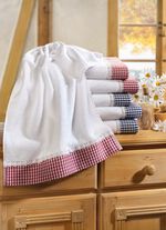 Frott&eacute;serie med jacquardkant 