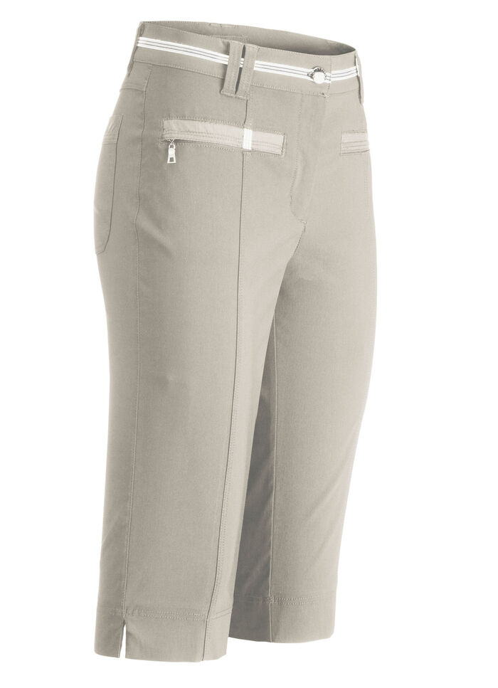 Genomarbetade bermudashorts SAND
