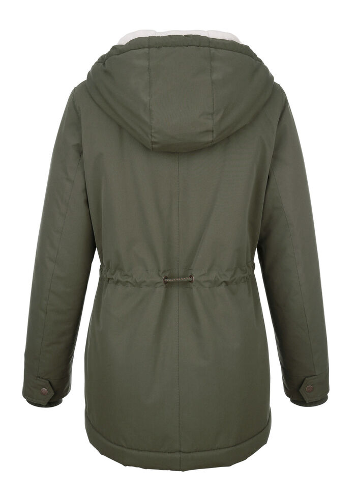 Funktionsjacka med fast huva 