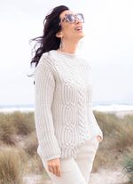 Tr&ouml;ja i fluffig, mjuk grovstickad 