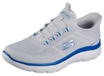 SKECHERS, sportiga herrsneakers, med gjuten slip-in-h&auml;lplatta 