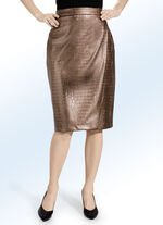 Kjol i en fashionabel omlottlook BRONS