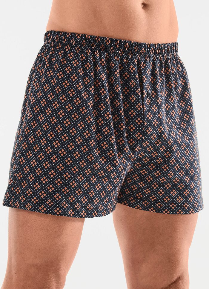 Fyrapack boxershorts med knappgylf 