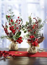 Arrangemang i en jutep&aring;se, set om 2 