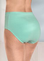 Fyrapack trosor med dekorativt res&aring;rband i midjan 