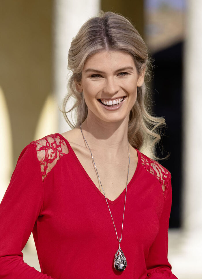 Halsband med dropphänge 