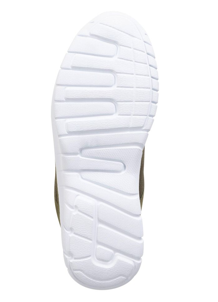 Sneakers med sn&ouml;rning av syntetiskt och mjukt textilmaterial OLIV