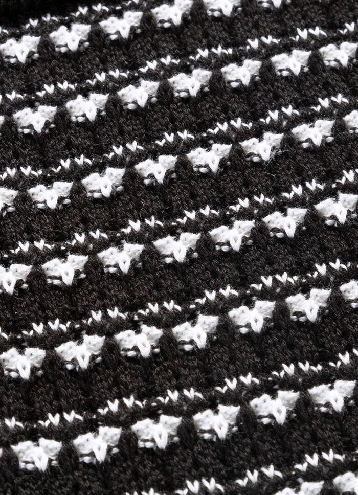 Cardigan med genomarbetad texturerad mix 