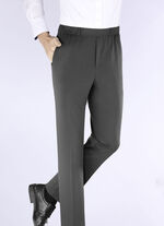 "Klaus Models" superstretch slip-on byxor i 4 färger MOELLD ANTRACIT