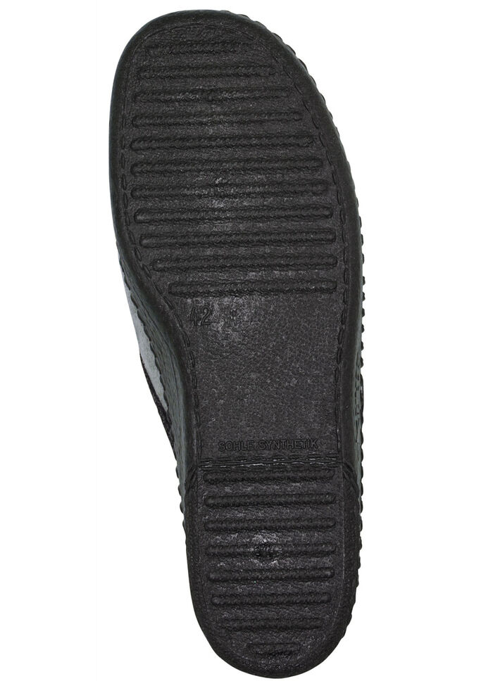 Tofflor av mjukt velourmaterial ANTRACITGR&Aring;