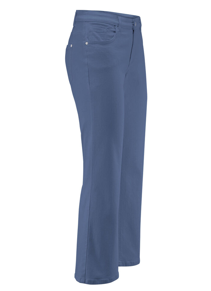 Magiska jeans med lätt utsvängda ben JEANSBLAU