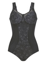 Anita byxkorsett med genomskinliga tyllinl&auml;gg SCHWARZ