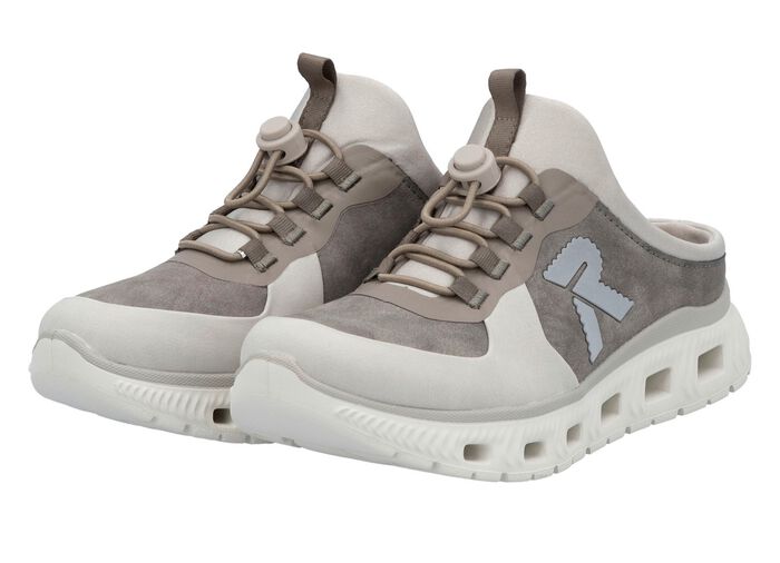 Rieker tofflor med elastiskt snabbsn&ouml;rningssystem med propp 