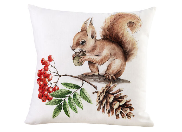 Squirrel kuddfodral FÄRGRIK