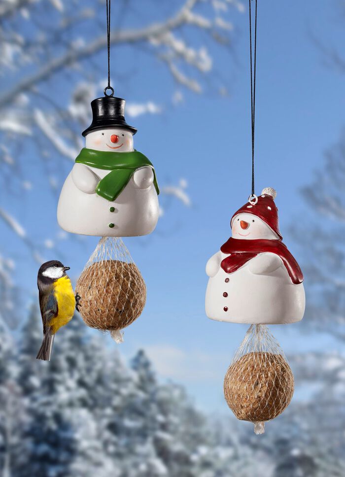 Fettbollsh&aring;llare "Snowman", gr&ouml;n halsduk 