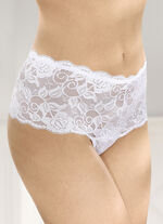 Trepack stringbyxor i elastisk spets 