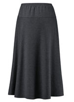 Kjol i bekväm pull-on-modell ANTHRAZIT MELIERT