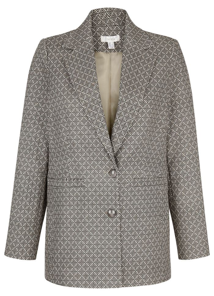 Kavaj med grafisk design 