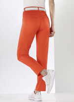 Byxor med placerade veck ORANGE