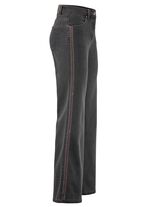 Jeans med dekorativa s&ouml;mmar i etnostil 