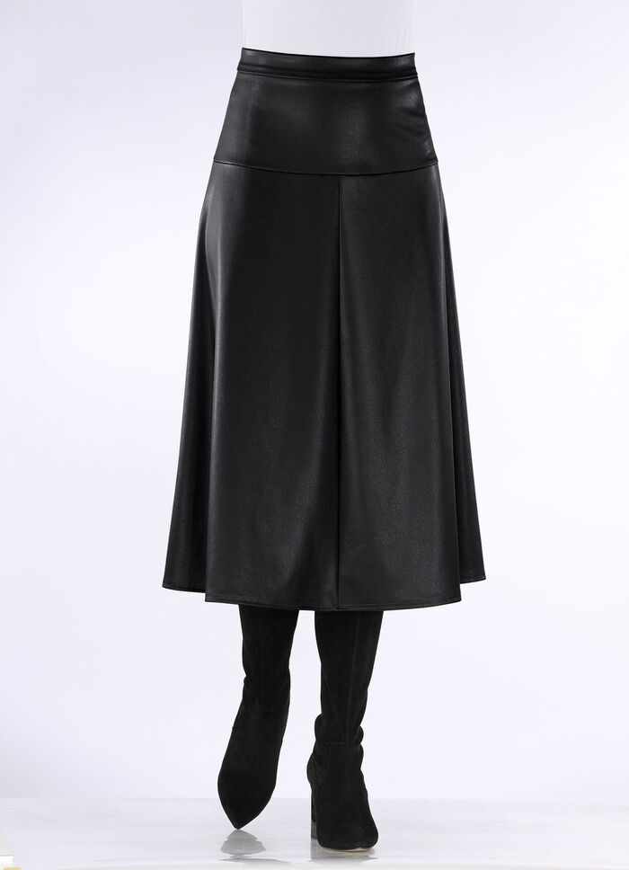 Kjol i ljus tallrikform SVART