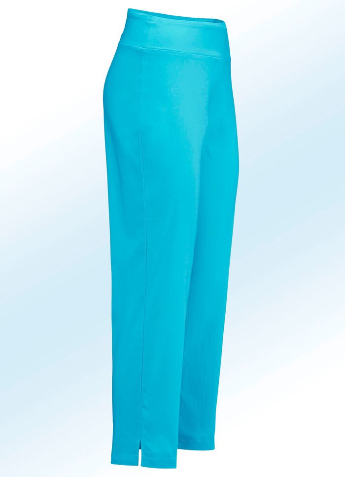 7/8-l&aring;ng byxa med h&ouml;gre midjeband i 7 f&auml;rger 