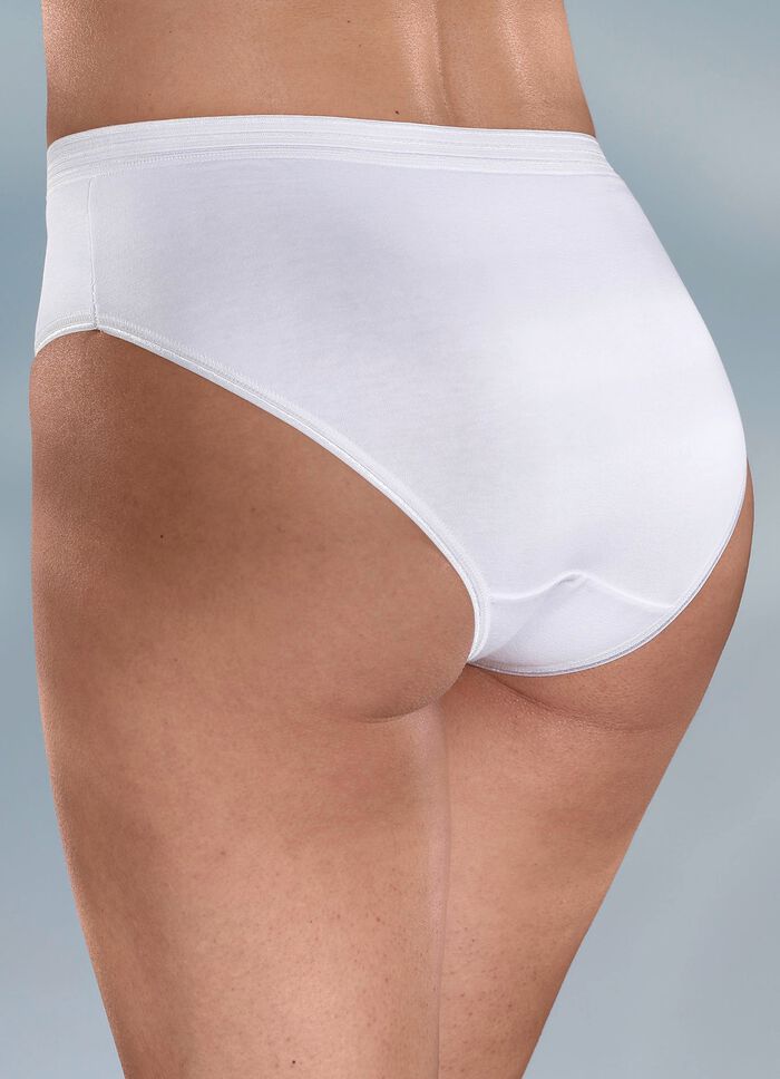 Fempack trosor med glansig finish 