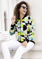 Blusjacka med fint tryck 