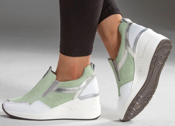 ELENA EDEN tofflor med avtagbar fotb&auml;dd MINT