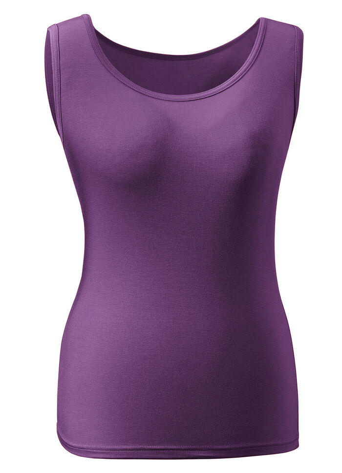 Tre-pack skjortor med h&ouml;g rygg 1X VIOLETT, 1X WEISS; 1X SCHWARZ