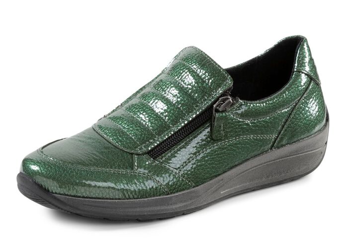 ELENA EDEN Lack L&auml;der Loafers 