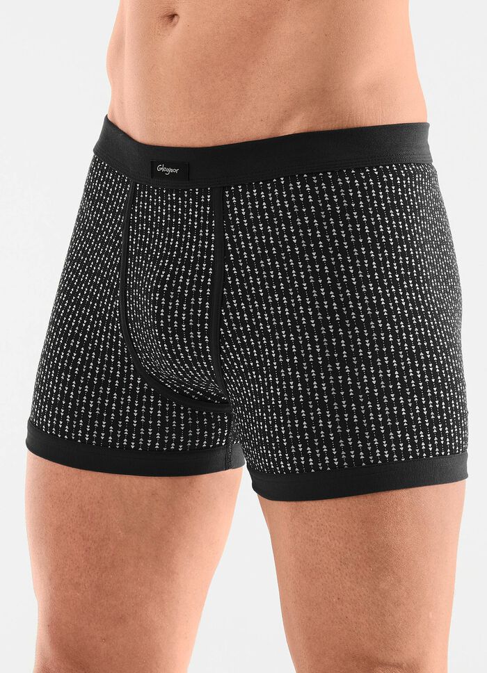 Fyrapack kalsonger med gylf av fin jersey 