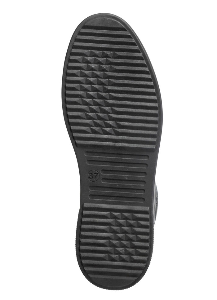 Gemini sneakers med dekorativ quiltning SCHWARZ