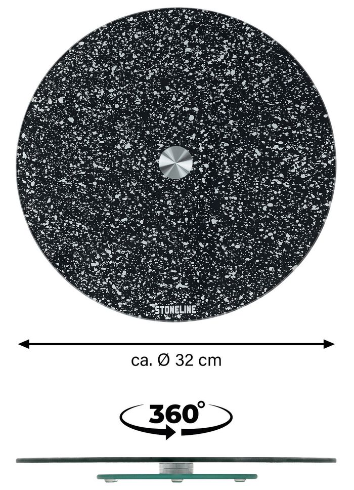 STONELINE&reg; serveringsfat av splitters&auml;kert glas 