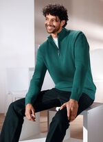 Enf&auml;rgad tr&ouml;ja med st&aring;krage i 3 f&auml;rger 