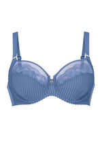 Rosa Faia bygel-bh med spets i tyllbroderi JEANSBLAU