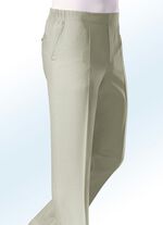 Slip-on byxor "Klaus Models" med dekorativ kant i 4 f&auml;rger 