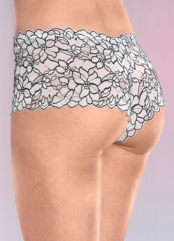 Tv&aring;pack byxor av elastisk spets 