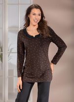 Skjorta med sofistikerad halsringning 