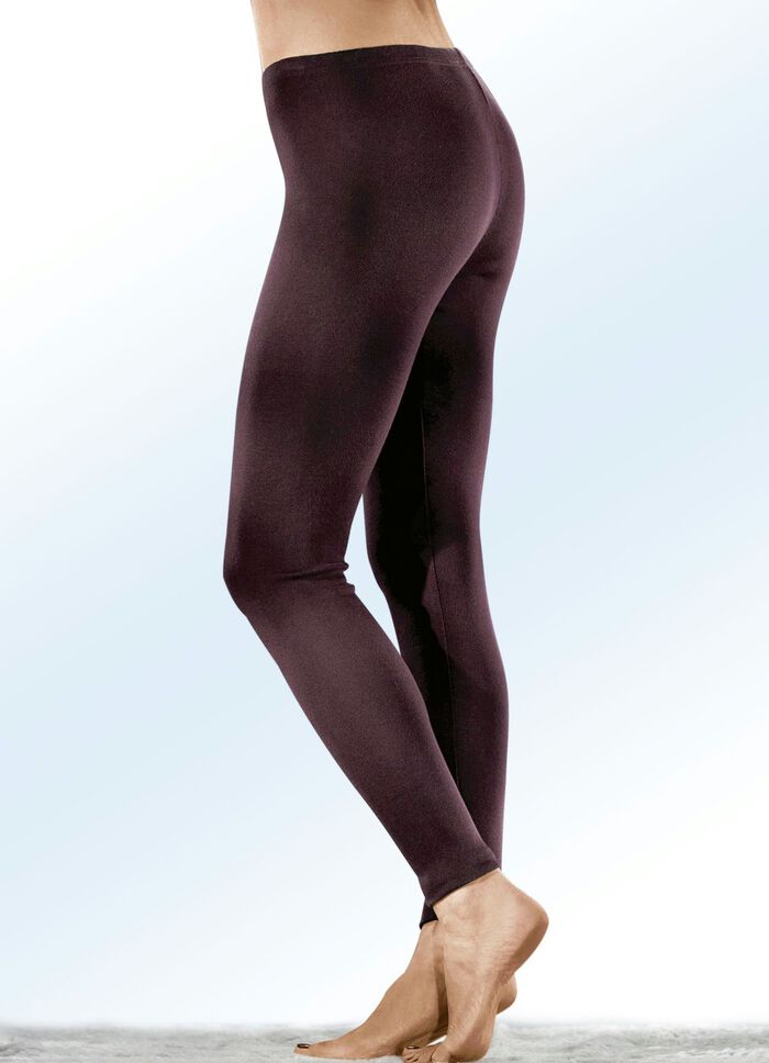Leggings i två-pack med elastisk midjeresår, 
