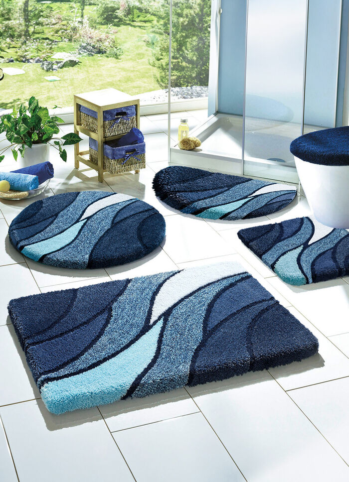 Kleine Wolke badrumsset i tuftat material BLÅ
