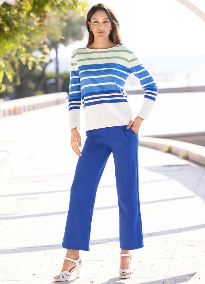 Pullover med ett delikat strukturm&ouml;nster 