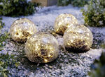 Solar LED-kulor, set om 4 