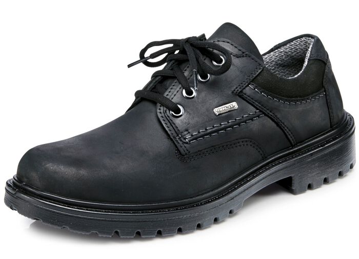 GINO GALANTE, andningsbara herrskor med sn&ouml;rning och uttagbar fotb&auml;dd SVART